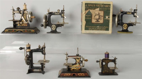 LOT OF 6: CHILDRENS SEWING MACHINES.             
