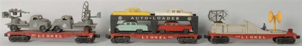 LOT OF 3: LIONEL POST-WAR SPECIALTY CARS.         