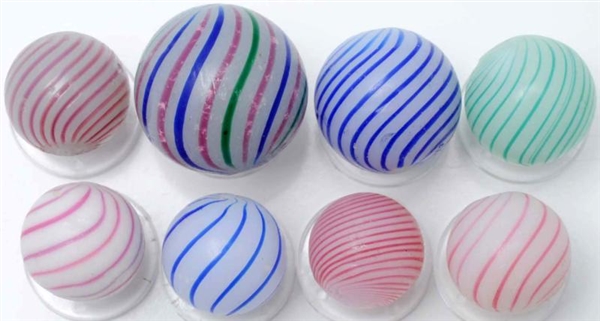 LOT OF 8: CLAMBROTH MARBLES.                      