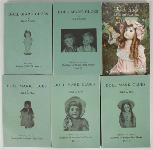 LOT OF 6: DOLL BOOKS.                             