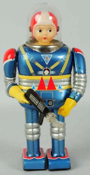 TIN LITHO BATTERY-OPERATED ASTRONAUT.             