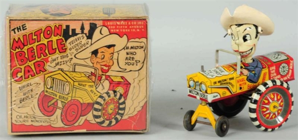 TIN MARX MILTON BERLE WHOOPEE CAR WIND-UP TOY.    