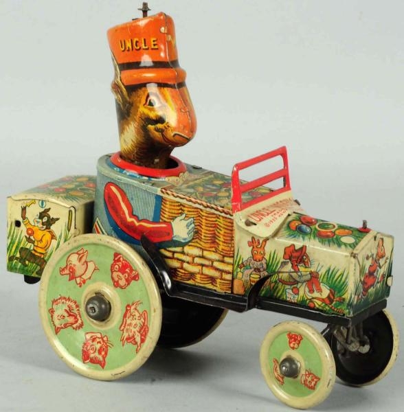 TIN MARX UNCLE WIGGILY WHOOPEE CAR WIND-UP TOY.   