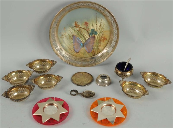 LOT OF ASSORTED SILVER PIECES.                    