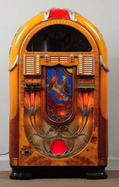 Lot Detail Wurlitzer Peacock Model 850 Jukebox 6998