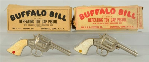 LOT OF 2: BUFFALO BILL CAP GUNS WITH BOXES.       