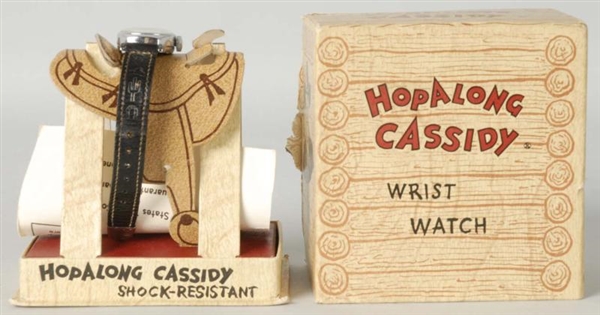 HOPALONG CASSIDY CHARACTER WRIST WATCH IN BOX.    