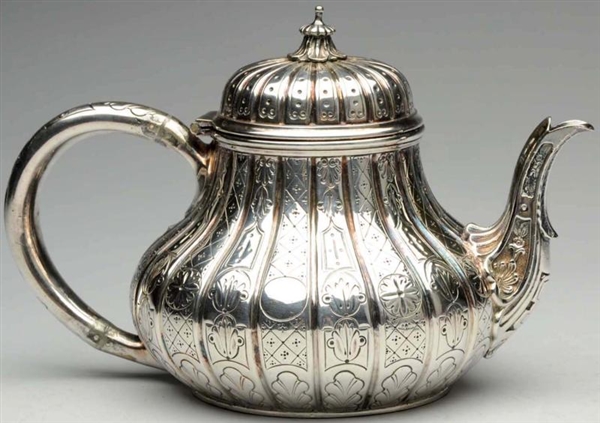 SILVER TEAPOT BY BARKER BROS.                     