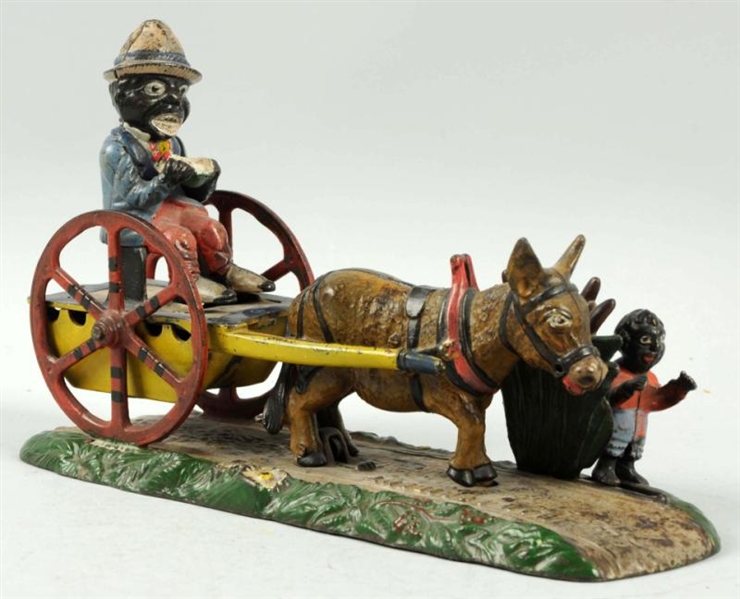 CAST IRON BAD ACCIDENT MECHANICAL BANK.           