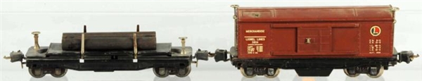 LOT OF 2: LIONEL O-GAUGE 3800 SERIES FREIGHT CARS 