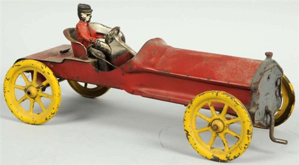 EARLY PRESSED STEEL CONVERSE AUTOMOBILE TOY.      