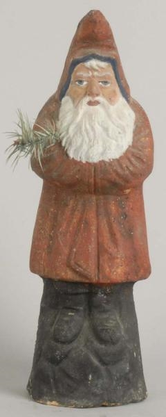 CHRISTMAS SANTA BELSNICKEL WITH RED ROBE.         