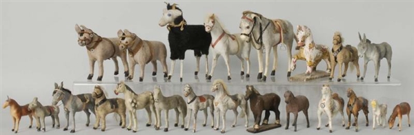 LOT OF OVER 25: HORSE FIGURES.                    