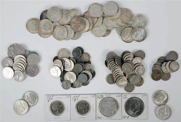 LARGE LOT OF US COINS.                            