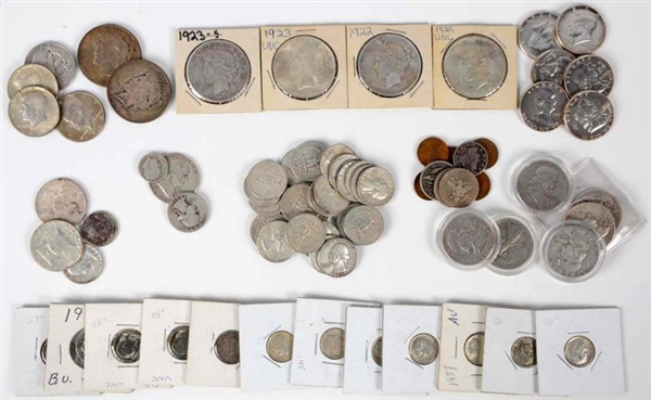 LARGE LOT OF US COINS.                            