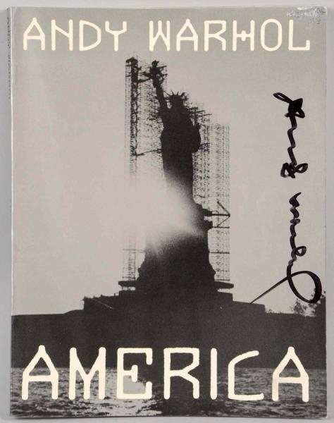 1985 ANDY WARHOL "AMERICA" BOOK.                  
