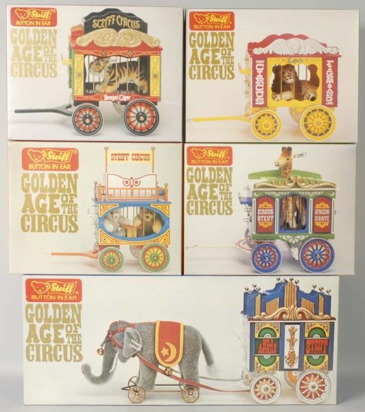 COMPLETE SET OF STEIFF GOLDEN AGE OF THE CIRCUS.  