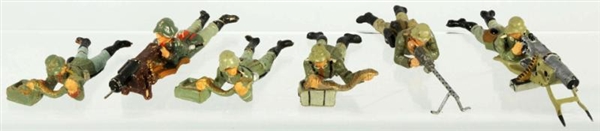 LOT OF 6: COMPOSITION GERMANY ARM MACHINE GUNNERS 