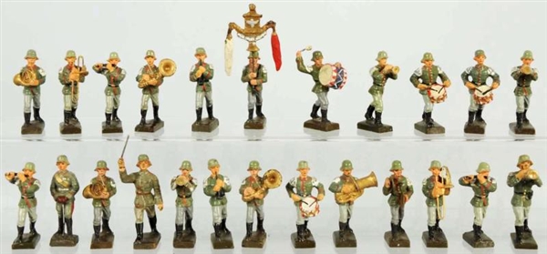 LOT OF 24: LINEOL GERMAN ARMY MARCHING MUSICIANS. 
