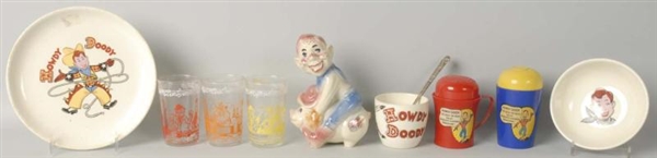 LARGE LOT OF HOWDY DOODY CUPS, GLASSES, ETC.      