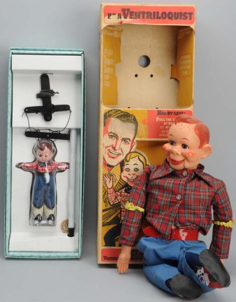 LOT OF 2: HOWDY DOODY DOLLS IN ORIGINAL BOXES.    