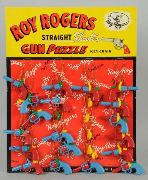 ROY ROGERS STRAIGHT SHOOTER KEY CHAIN DISPLAY.    