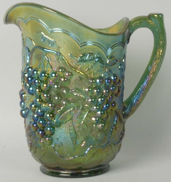 IMPERIAL GRAPE PITCHER IN GREEN.                  