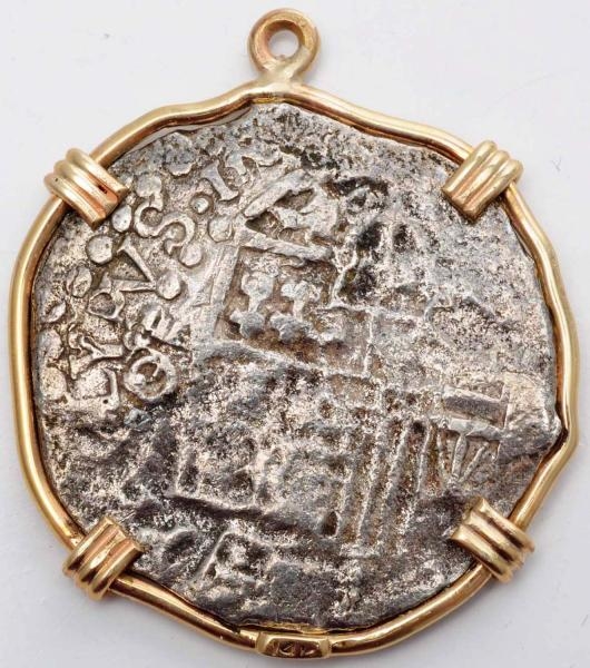 1622 NUESTRA SENORA DE ATOCHA SHIPWRECK COIN.     