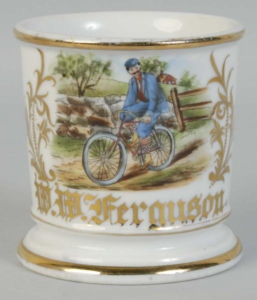 BICYCLE RIDE THROUGH THE COUNTRY SIDE SHAVING MUG 