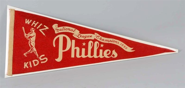 1950 PHILADELPHIA PHILLIES NL CHAMPION PENNANT.   