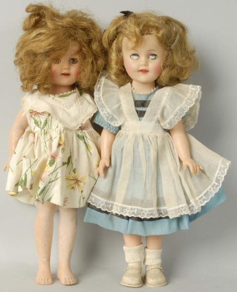 LOT OF 2: 1957 IDEAL SHIRLEY TEMPLE DOLLS.        
