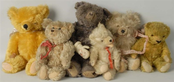 LOT OF 6: ASSORTED TEDDY BEARS.                   