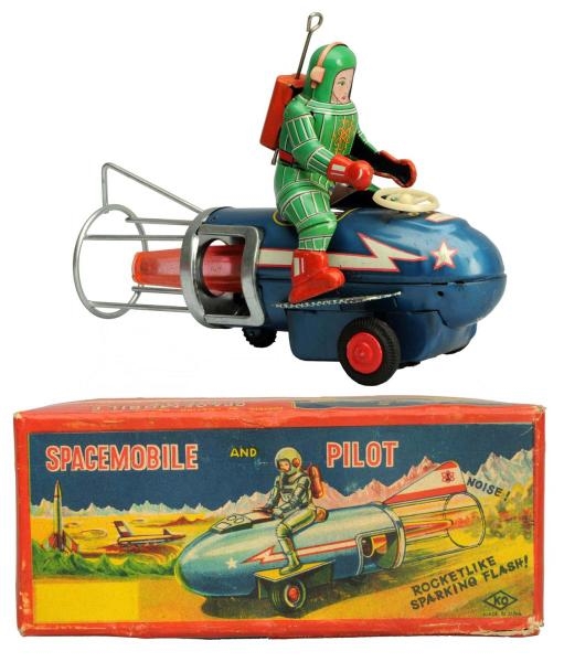 TIN LITHO FRICTION SPACEMOBILE & PILOT.           