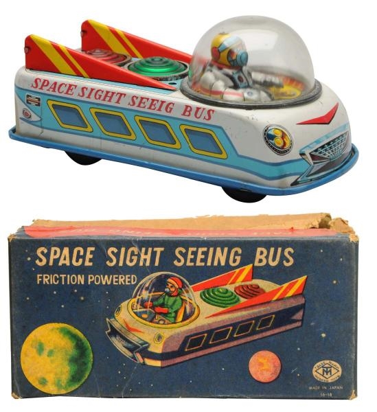 TIN LITHO FRICTION SPACE SIGHTSEEING BUS.         