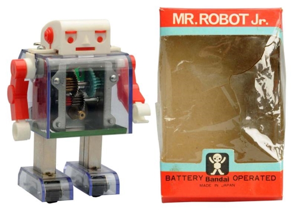 PLASTIC & METAL BATTERY-OPERATED MR. ROBOT JR.    
