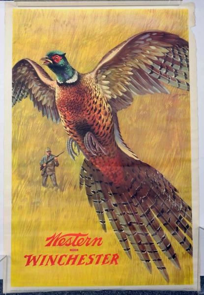 PAPER PHEASANT WINCHESTER POSTER.                 
