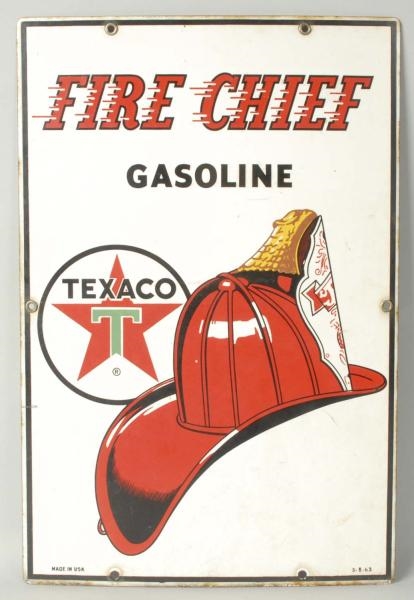 TEXACO FIRE CHIEF SIGN.                           