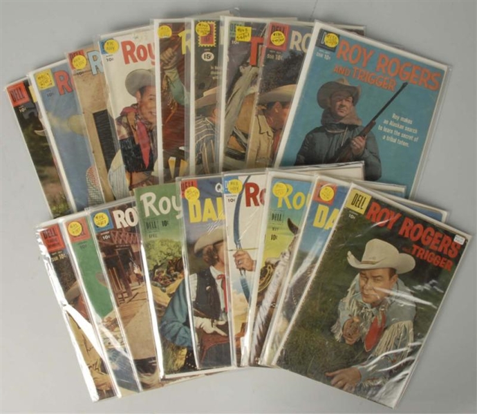 LOT OF 18: ROY ROGERS & DALE EVANS COMICS.        