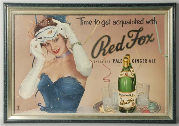RED FOX GINGER ALE POSTER.                        