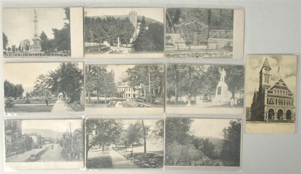 LOT OF 10: READING, PA AREA POSTCARDS.            