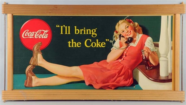 1946 LARGE CANADIAN COCA-COLA POSTER IN NEW FRAME 
