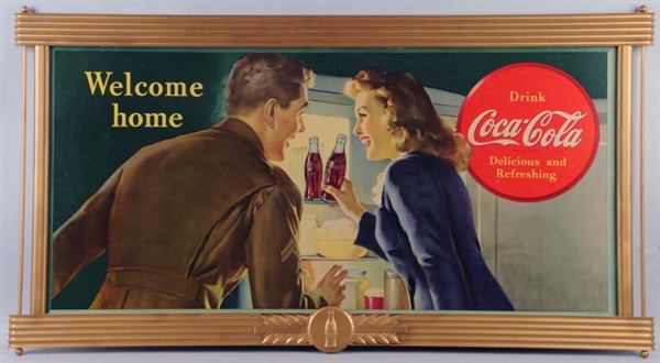 1944 LARGE COCA-COLA POSTER IN KAY FRAME.         