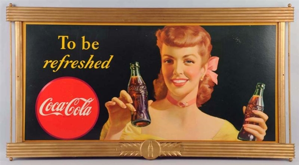 1948 LARGE COCA-COLA POSTER IN KAY FRAME.         