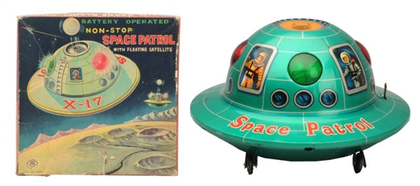 BATTERY OPERATED SPACE PATROL X-17.               