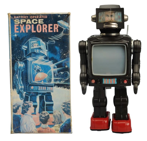 TIN LITHO & PAINTED SPACE EXPLORER.               