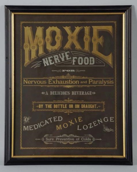 RARE 1890S MOXIE CARDBOARD SIGN.                  