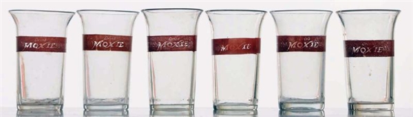 LOT OF 6: RED BAND MOXIE GLASSES IN BOX.          