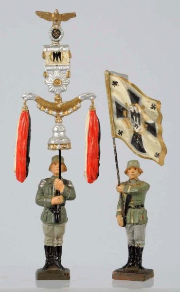 LOT OF 2: LINEOL GERMAN ARMY SOLDIERS.            