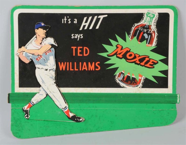 TED WILLIAMS MOXIE ADVERTISING DISPLAY SIGN.      