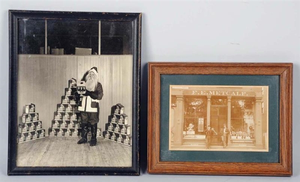 LOT OF 2: ADVERTISING PHOTOGRAPHS.                